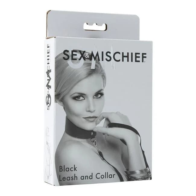 Sex & Mischief Black Leash & Collar - Image 1
