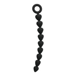 Sex & Mischief Black Silicone Anal Beads, image 2