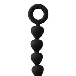 Sex & Mischief Black Silicone Anal Beads, image 3
