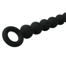 Sex & Mischief Black Silicone Anal Beads, image 4