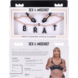 Sex & Mischief Brat Charmed Nipple Clamps, image 5