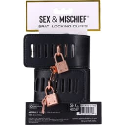 Sex & Mischief Brat Locking Cuffs, image 6