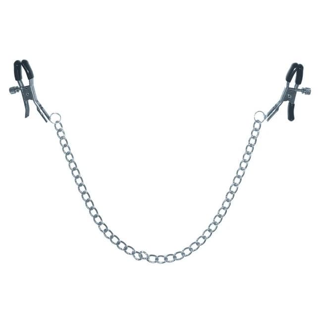 Sex & Mischief Chained Nipple Clamps - Image 1