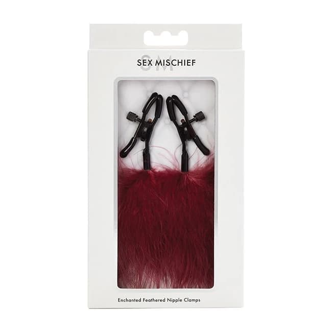 Sex & Mischief Enchanted Feather Nipple Clamps - Image 1