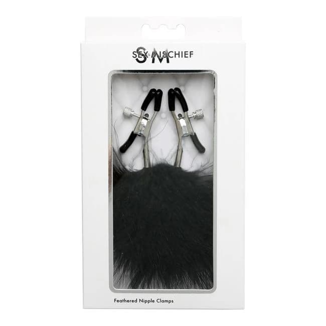 Sex & Mischief Feathered Nipple Clamps - Image 1