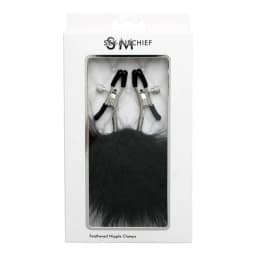 Sex & Mischief Feathered Nipple Clamps, image 1