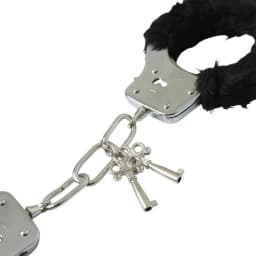 Sex & Mischief Furry Handcuffs Black, image 3