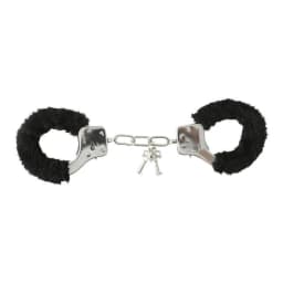 Sex & Mischief Furry Handcuffs Black, image 5