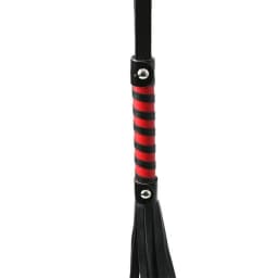 Sex & Mischief Red & Black Stripe Flogger, image 2