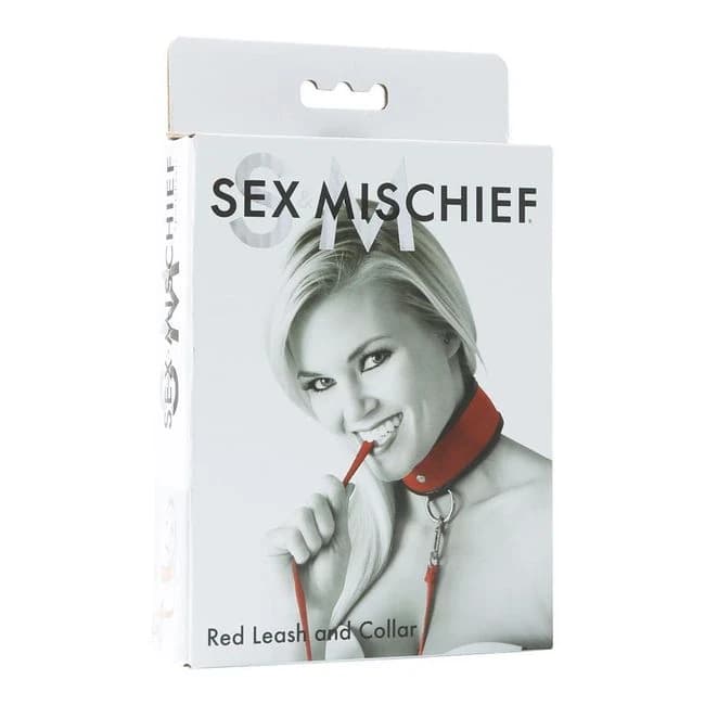 Sex & Mischief Red Leash & Collar - Image 1
