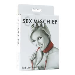 Sex & Mischief Red Leash & Collar - Image 1
