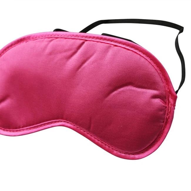 Sex & Mischief Satin Hot Pink Blindfold - Image 2