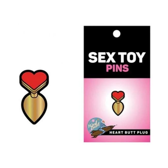 Sex Toy Pin Heart Butt Plug - Image 1