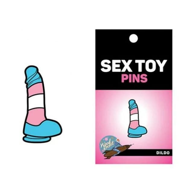 Sex Toy Pin Trans Flag Dildo - Image 1