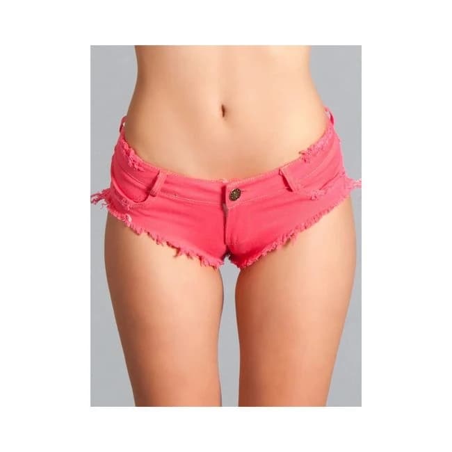 Sexy Cut Off Waist Booty Short Hot Pk Medium - Image 1