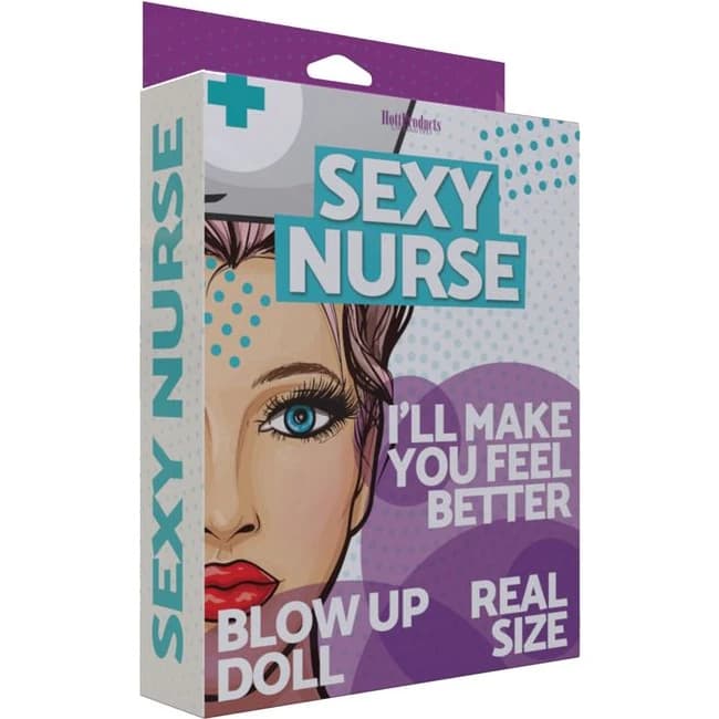 Sexy Nurse Inflatable Party Doll - Image 1