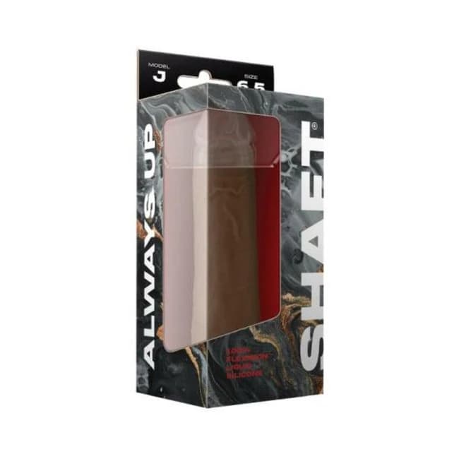 Shaft Model J Liquid Silicone Dong 6.5 In. Oak - Image 1