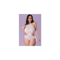 Sheer Passion Halter Teddy White, image 1