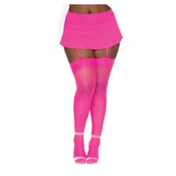 Sheer Thigh High W/ Back Seam, image 4