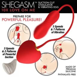 Shegasm 10x Love on Me Suction Clit Stim & Egg, image 2