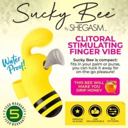 Shegasm Sucky Bee Clit Stim Finger Vibe, image 2