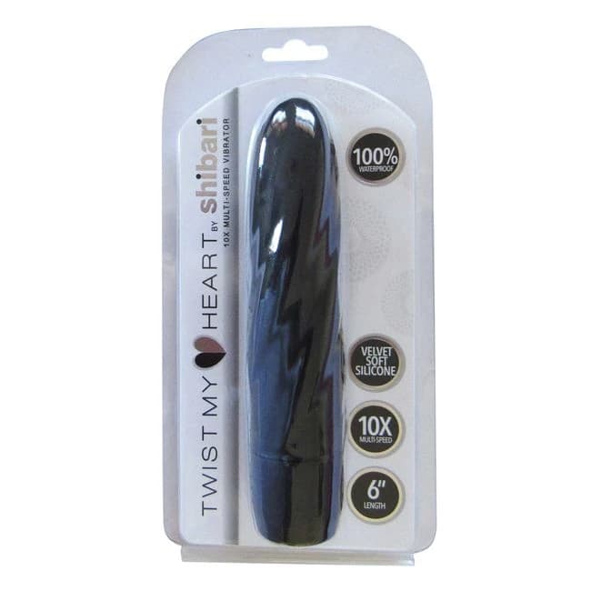 Shibari 6 Twist My Heart 10x Vibrator Black - Image 1