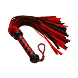 Short Suede Flogger Black Red, image 3