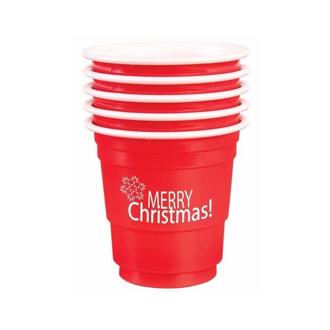 Shot Glasses Merry Christmas 12/per - Image 1