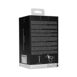 Shots Ouch Double Silicone Strap on - Black, image 3