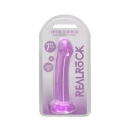 Shots Realrock Crystal Clear 7" Dildo - Purple, image 2