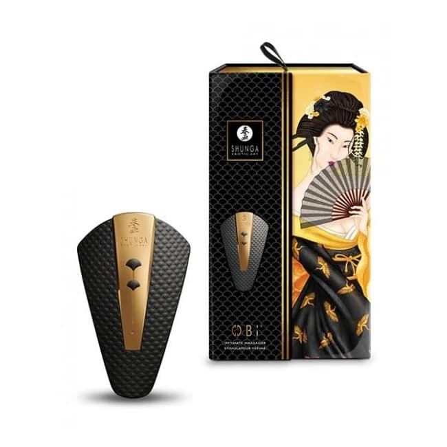 Shunga Obi Intimate Massager - Black - Image 1