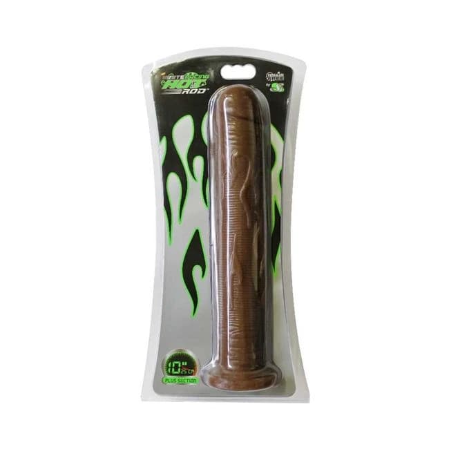 Si 10in Hot Rod W/suction Cup Brown - Image 1