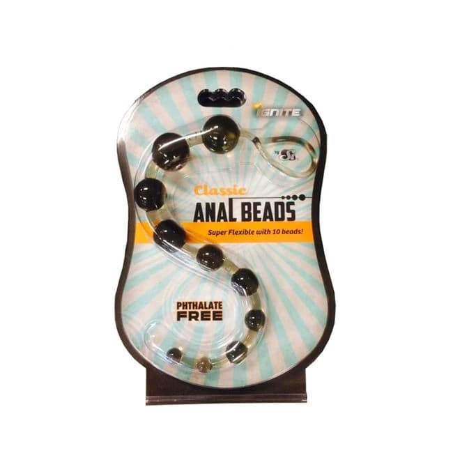 Si Classic Anal Beads (black) - Image 1