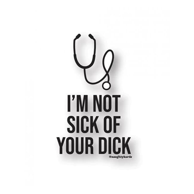 Sick Dick Naughty Sticker - Pack of 3 - Image 1