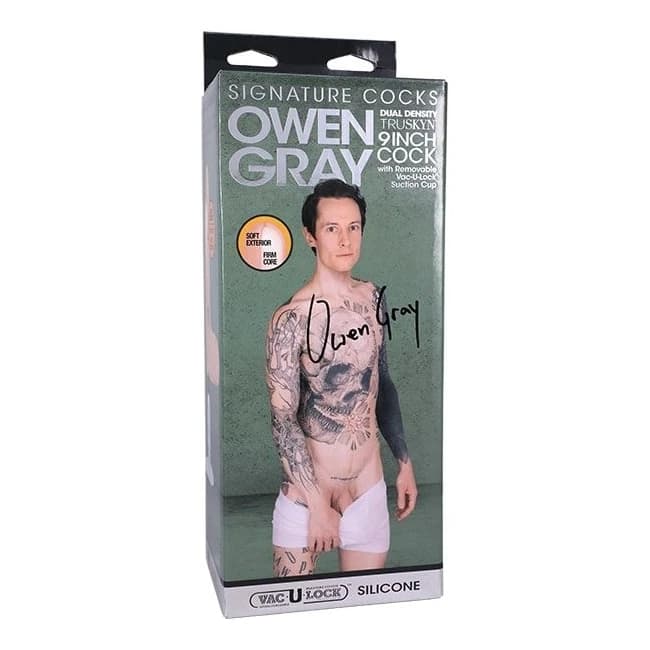 Signature Cocks Owen Gray Silicone Vanilla - Image 1