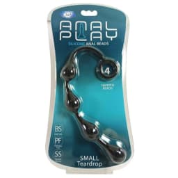 Silicone Anal Teardrop Small Black - Image 5