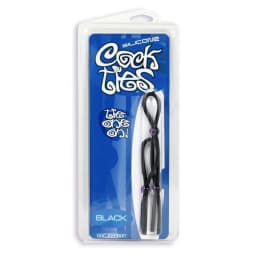 Silicone Cock Ties Black, image 3