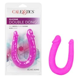 Silicone Double Dong Purple Ac/dc, image 1