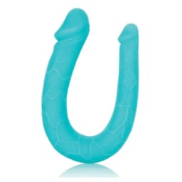 Silicone Double Dong Teal Ac/dc - Image 3