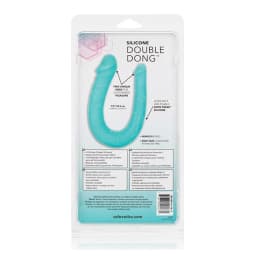 Silicone Double Dong Teal Ac/dc - Image 4