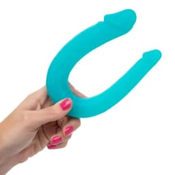 Silicone Double Dong Teal Ac/dc - Image 7