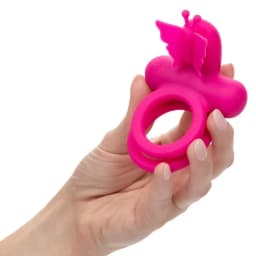 Silicone Rechargeable Butterfly Dual Ring, image 6