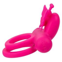 Silicone Rechargeable Butterfly Dual Ring, image 8