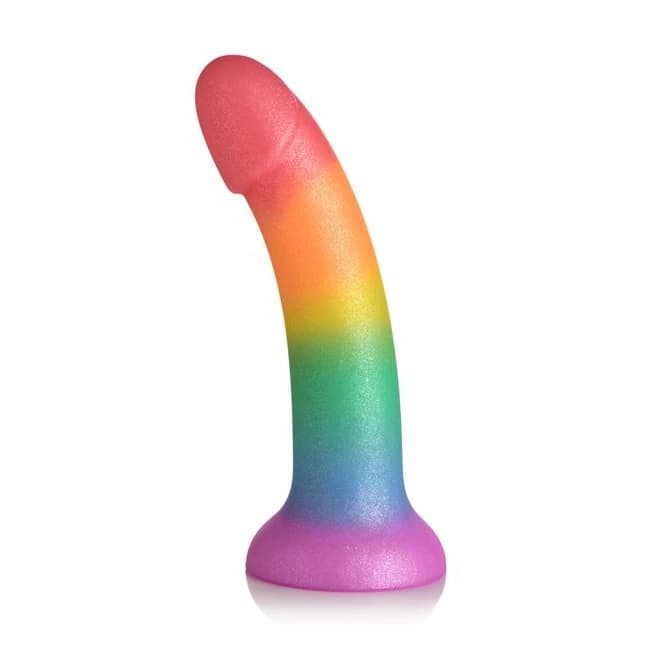 Simply Sweet 6.5in Phallic Rainbow Dildo - Image 1