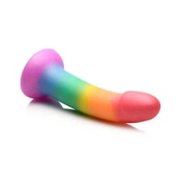 Simply Sweet 6.5in Phallic Rainbow Dildo, image 4