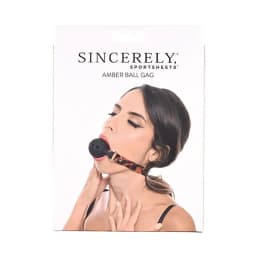 Sincerely Amber Ball Gag - Image 2