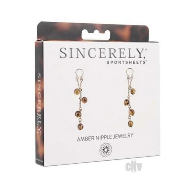 Sincerely Amber Nipple Jewelry - Image 1