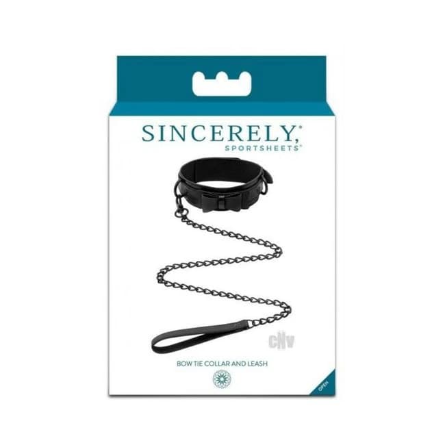 Sincerely Bow Tie Collar and Leash - Image 1