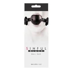 Sinful Ball Gag Black - Image 1