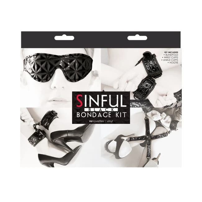 SINFUL BONDAGE KIT BLACK  - Image 1